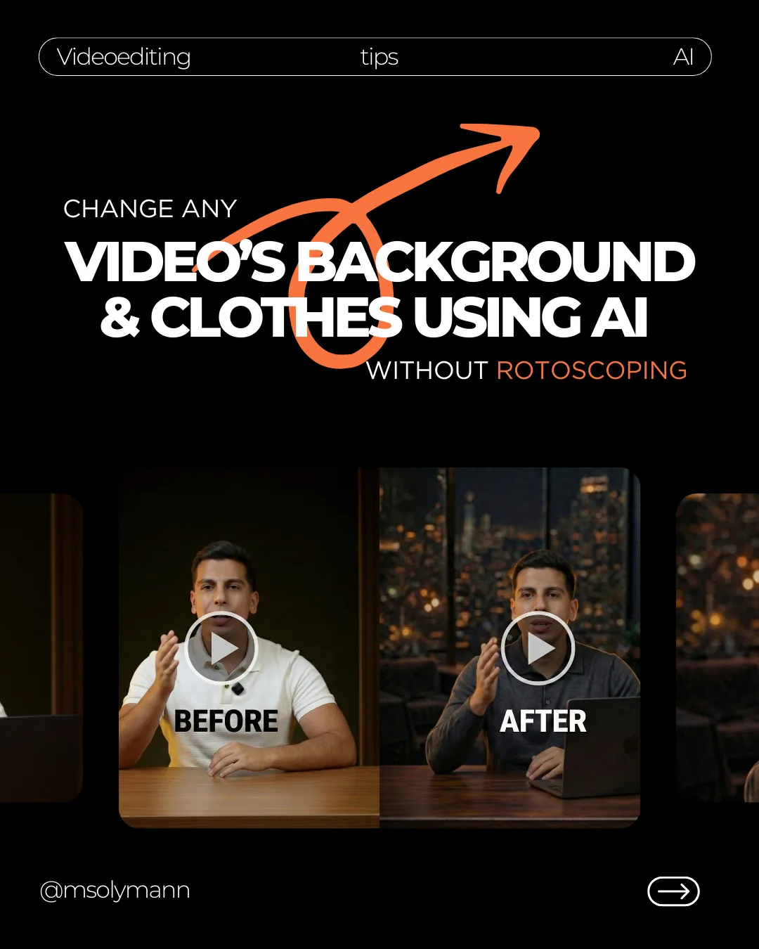 Change any video's background and clothes using AI